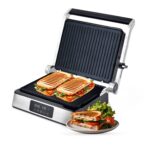 Parrilla grill eléctrica 3 en 1 XL apertura 180° con placas intercambiables GE01 Avera