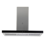 Campana de cocina para isla tipo T 90 cm, 780 m3/h de extracción control táctil y de gestos, acero inoxidable CEI90 Avera