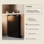 Frigobar 90 L 2.9 pies cúbicos con puerta reversible EUFB01 Eurogar - Imagen 2