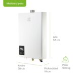 Calentador de agua instantáneo modulante gas LP 2.5 Servicios, 14 Litros/Minuto CM14 Avera - Imagen 4