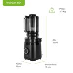 Extractor de jugo prensado en frío con tubo de alimentación 11 cm 150 W EJ01 Avera - Imagen 4