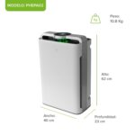 Purificador de aire pro esterilización UV y humidificación inteligente potencia 488 CADR - Cubre hasta 240m² PHEPA02 Avera - Imagen 4