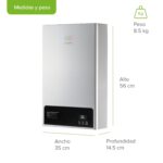 Calentador de agua instantáneo modulante gas LP 2 Servicios, 10 Litros/Minuto CM10 Avera - Imagen 4