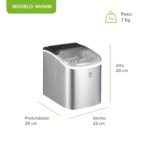 Máquina de hielo 1.2 L - hasta 12 kg al día MHWM Avera - Imagen 4