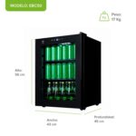 Refrigerador enfriador de bebidas 50 latas 46 L 1.6 pies cúbicos EBC50 Avera - Imagen 4