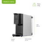 Cafetera compacta para café molido y cápsulas nespresso o dolce gusto - 800 ml CAF02 Avera - Imagen 4