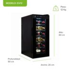 Combo Cava 12 botellas + Sacacorcho eléctrico EV12DC01 Avera - Imagen 4