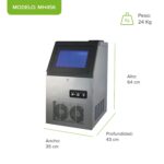 Máquina de hielo comercial con 2 tipos de llenado - hasta 45 kg al día y 11 kg de depósito MH45K Avera - Imagen 4