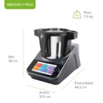 Robot de cocina Avera Chef 4.7 L con pantalla táctil 1,850 recetas, báscula integrada + control WiFi RC01 - Imagen 5