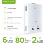 Combo Calentador instantáneo gas NATURAL 6 L, 1 Servicio + Presurizador 26 L C6LNATPR26L Avera - Imagen 3