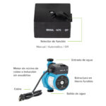 Bomba presurizadora de agua 72 Litros/Minuto 1/3 HP PR72L Avera - Imagen 3