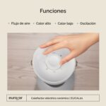 Calefactor eléctrico de cerámico, oscilación 45°, cobertura 15 m2 EUCAL01 Eurogar - Imagen 6