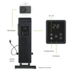 Calefactor eléctrico de convección con panel táctil - cobertura 20m2 CAL08 Avera - Imagen 4
