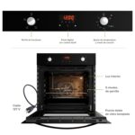 Horno empotrable mixto gas LP con grill eléctrico 58 L 127 V temporizador digital y 4 funciones HEM02LP Avera - Imagen 3
