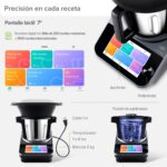 Robot de cocina Avera Chef 4.7 L con pantalla táctil 1,850 recetas, báscula integrada + control WiFi RC01 - Imagen 4