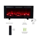 Calefactor eléctrico tipo chimenea 42" 107 cm con WiFi - cobertura 35m2 CAL05 Avera - Imagen 4
