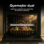 Horno empotrable a gas natural 58 L con doble zona de quemadores HE02NAT Avera - Imagen 6