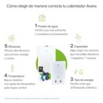 Calentador de agua instantáneo gas natural 1 Servicio, 6 Litros/Minuto C6LNAT Avera - Imagen 8