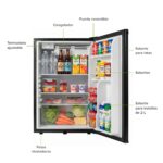 Frigobar 127 L 4.5 pies con puerta reversible y llave - negro FB03 Avera - Imagen 3