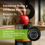 Extractor de jugo prensado en frío con tubo de alimentación 11 cm 150 W EJ01 Avera - Imagen 6