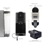 Cafetera compacta para café molido y cápsulas nespresso o dolce gusto - 800 ml CAF02 Avera - Imagen 3