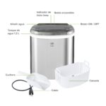 Máquina de hielo 1.2 L - hasta 12 kg al día MHWM Avera - Imagen 3