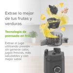 Extractor de jugo prensado en frío con tubo de alimentación 11 cm 150 W EJ01 Avera - Imagen 7