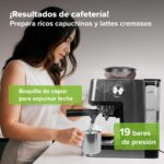 Cafetera espresso barista 2.8L con vaporizador y molino - 19 bares de presión CAF06 Avera - Imagen 7