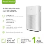 Purificador de aire inteligente potencia 200 CADR - Cubre hasta 100m² PHEPA01 Avera - Imagen 2