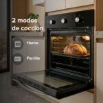 Horno empotrable a gas natural 58 L con doble zona de quemadores HE02NAT Avera - Imagen 5