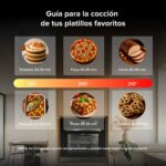 Horno empotrable a gas LP 58 L con doble zona de quemadores HE02LP Avera - Imagen 7