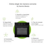 Horno empotrable eléctrico 67 L con 9 funciones 3220 W 220 V HEL01 Avera - Imagen 9