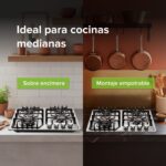 Parrilla de gas 4 quemadores 59 cm en acero inoxidable AI4B Avera - Imagen 9