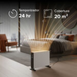 Calefactor eléctrico de convección con panel táctil - cobertura 20m2 CAL08 Avera - Imagen 6
