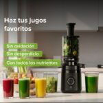 Extractor de jugo prensado en frío con tubo de alimentación 11 cm 150 W EJ01 Avera - Imagen 8