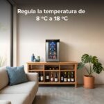 Cava de vinos 8 botellas enfriamiento termoeléctrico 25 L EV8 Avera - Imagen 5