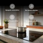 Combo Parrilla de inducción 5 quemadores con booster 77 cm + Horno eléctrico 67 L 127 V PIV577HEL127 Avera - Imagen 5