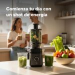 Extractor de jugo prensado en frío con tubo de alimentación 11 cm 150 W EJ01 Avera - Imagen 9