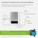 Calentador de agua instantáneo modulante gas LP 2 Servicios, 10 Litros/Minuto CM10 Avera - Imagen 11