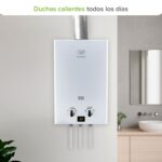 Calentador de agua instantáneo gas natural 2.5 Servicios, 12 Litros/Minuto C12LNAT Avera - Imagen 6