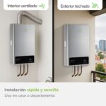 Calentador de agua instantáneo modulante gas LP 2 Servicios, 10 Litros/Minuto CM10 Avera - Imagen 6