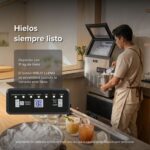 Máquina de hielo comercial con 2 tipos de llenado - hasta 45 kg al día y 11 kg de depósito MH45K Avera - Imagen 8
