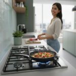 Tricombo Parrilla de gas 6 quemadores acero inoxidable 86 cm + Campana para isla curva 90 cm + Horno gas LP 58 L AI6CEVD90BHE01LP Avera - Imagen 9