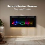 Calefactor eléctrico tipo chimenea 42" 107 cm con WiFi - cobertura 35m2 CAL05 Avera - Imagen 8