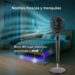 Ventilador de pedestal de 24 velocidades, rotación 360°, oscilación 120° con control VENTOR05 Avera - Imagen 7