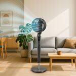 Ventilador de pedestal de 24 velocidades, rotación 360°, oscilación 120° con control VENTOR05 Avera - Imagen 8