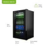 Refrigerador enfriador de bebidas 115 latas 85 L 3.0 pies cúbicos EBC115 Avera - Imagen 3