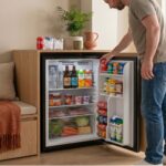 Frigobar 127 L 4.5 pies con puerta reversible y llave - negro FB03 Avera - Imagen 9
