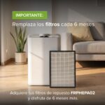 Purificador de aire pro esterilización UV y humidificación inteligente potencia 488 CADR - Cubre hasta 240m² PHEPA02 Avera - Imagen 10