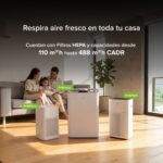 Purificador de aire inteligente potencia 200 CADR - Cubre hasta 100m² PHEPA01 Avera - Imagen 11